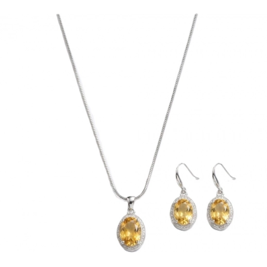 Generic Women's Brass Silver Plated Pendant Set (Yellow) Generic Women's Brass Silver Plated Pendant Set (Yellow)
