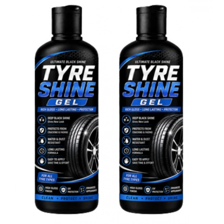 Generic Pack of 2 Tyre Shine Gel Flip Top Cap Bottles 100 ML Generic Pack of 2 Tyre Shine Gel Flip Top Cap Bottles 100 ML