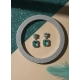 Generic Women's Brass Silver Plated Drop Earrings (Green) Generic Women's Brass Silver Plated Drop Earrings (Green)