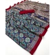 Generic Women's Crepe Printed Saree With Unstitched Blouse 5.5Mtr (Navy Blue) Generic Women's Crepe Printed Saree With Unstitched Blouse 5.5Mtr (Navy Blue)
