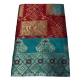 Generic Women's Jacquard Printed Saree With Unstitched Blouse 5.5Mtr (Maroon)