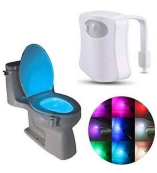 Generic Pack of 2_Toilet Bowl Night Light – Motion Sensor LED Toilet Lamp (Color: Assorted )
