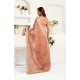 Generic Women's Faux Linen Floral Print Ready to wear Saree With Unstitched Blouse 5.5Mtr (Peach) Generic Women's Faux Linen Floral Print Ready to wear Saree With Unstitched Blouse 5.5Mtr (Peach)