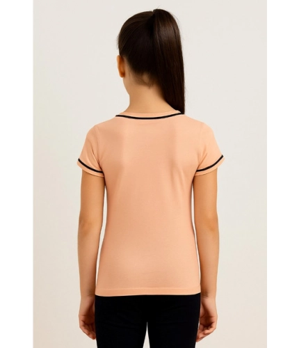 Generic Girl's Cotton Printeded Round Neck T-Shirt (Sandal Beach) Generic Girl's Cotton Printeded Round Neck T-Shirt (Sandal Beach)