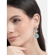 Generic Women's Brass Silver Plated Drop Earrings (Turquoise) Generic Women's Brass Silver Plated Drop Earrings (Turquoise)