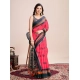 Generic Women's Semi Cotton Digital Print Saree With Unstitched Blouse 5.5Mtr (Red) Generic Women's Semi Cotton Digital Print Saree With Unstitched Blouse 5.5Mtr (Red)