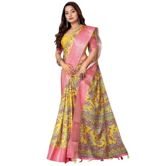 Generic Women's Cotton Silk Floral Printed Saree With Unstitched Blouse 5.5Mtr (Multicolor) Generic Women's Cotton Silk Floral Printed Saree With Unstitched Blouse 5.5Mtr (Multicolor)