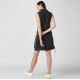 Generic Women's Denim Solid Sleeveless Dress (Black)