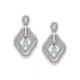 Generic Women's Brass Silver Plated Drop Earrings (Turquoise) Generic Women's Brass Silver Plated Drop Earrings (Turquoise)