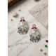 Generic Women's Brass Silver Plated Chandbali Earrings (Multicolor) Generic Women's Brass Silver Plated Chandbali Earrings (Multicolor)