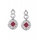 Generic Women's Brass Silver Plated Necklace set (Red) Generic Women's Brass Silver Plated Necklace set (Red)