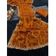 Generic Women's Slik Embellished Saree With Unstitched Blouse 5.5Mtr (Orange)