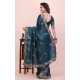 Generic Women's Georgette Embroidered Saree With Unstitched Blouse 5.5Mtr (Teal) Generic Women's Georgette Embroidered Saree With Unstitched Blouse 5.5Mtr (Teal)