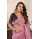 Generic Women's Faux Linen Geometric Ready to wear Saree With Unstitched Blouse 5.5Mtr (LightPink) Generic Women's Faux Linen Geometric Ready to wear Saree With Unstitched Blouse 5.5Mtr (LightPink)