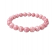 Generic Natural Crystal 8mm Rhodochrosite Bracelet (Pink)