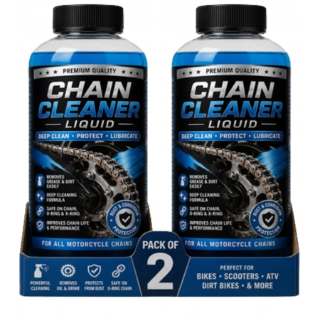 Generic Pack of 2 Chain Cleaner Liquid Bottles 100 ML Generic Pack of 2 Chain Cleaner Liquid Bottles 100 ML