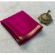 Generic Women's Crepe Chit Pallu Solid Saree With Unstitched Blouse 5.5Mtr (Pink) Generic Women's Crepe Chit Pallu Solid Saree With Unstitched Blouse 5.5Mtr (Pink)