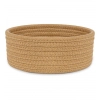 Generic Cotton 8x3 Inch Round 1 Pcs Bedside Organizer With Out Lid (Beige)