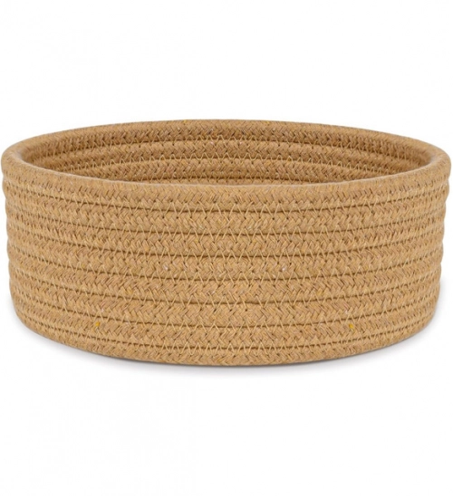 Generic Cotton 8x3 Inch Round 1 Pcs Bedside Organizer With Out Lid (Beige) Generic Cotton 8x3 Inch Round 1 Pcs Bedside Organizer With Out Lid (Beige)