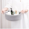 Generic Cotton 8x3 Inch Round Bedside Organizer With Out Lid (Gray) Generic Cotton 8x3 Inch Round Bedside Organizer With Out Lid (Gray)