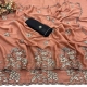 Generic Women's Viscose Silk Embroidered Saree With Unstitched Blouse 5.5Mtr (Peach) Generic Women's Viscose Silk Embroidered Saree With Unstitched Blouse 5.5Mtr (Peach)