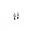 Generic Women's Brass Silver Plated Necklace set (Blue) Generic Women's Brass Silver Plated Necklace set (Blue)
