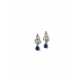 Generic Women's Brass Silver Plated Necklace set (Blue) Generic Women's Brass Silver Plated Necklace set (Blue)