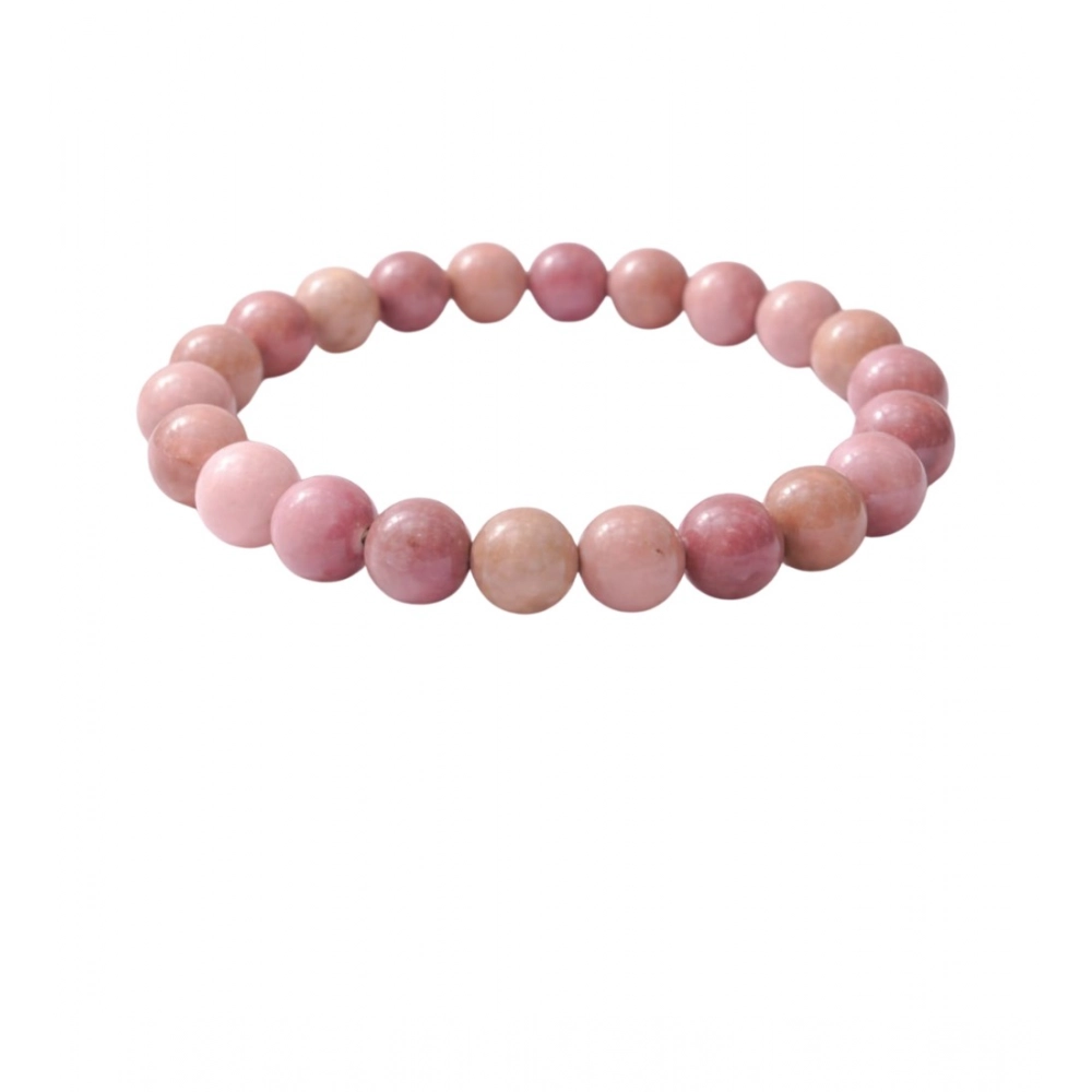 Generic Natural Crystal 8mm Rhodonite Bracelet (Light Purple) Generic Natural Crystal 8mm Rhodonite Bracelet (Light Purple)