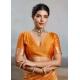 Generic Women's Silk Blend Printed Saree With Unstitched Blouse 5.5Mtr (Orange) Generic Women's Silk Blend Printed Saree With Unstitched Blouse 5.5Mtr (Orange)
