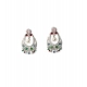 Generic Women's Brass Silver Plated Chandbali Earrings (Multicolor) Generic Women's Brass Silver Plated Chandbali Earrings (Multicolor)