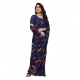 Generic Women's Georgette Printed Saree With Unstitched Blouse 5.5Mtr (Blue) Generic Women's Georgette Printed Saree With Unstitched Blouse 5.5Mtr (Blue)