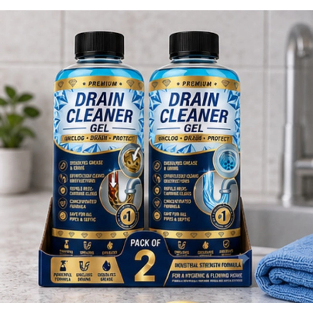Generic Pack of 2 Drain Cleaner Gel Bottles 100 ML