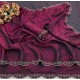 Generic Women's Satin Embellished Saree With Unstitched Blouse 5.5Mtr (Burgundy) Generic Women's Satin Embellished Saree With Unstitched Blouse 5.5Mtr (Burgundy)