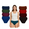 Generic Pack of_9 Women's Cotton Solid Hipster Panty (Multicolor)