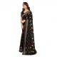 Generic Women's Georgette Printed Saree With Unstitched Blouse 5.5Mtr (Black) Generic Women's Georgette Printed Saree With Unstitched Blouse 5.5Mtr (Black)