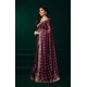 Generic Women's Net Sequence Saree With Unstitched Blouse 5.5Mtr (Maroon) Generic Women's Net Sequence Saree With Unstitched Blouse 5.5Mtr (Maroon)