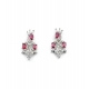 Generic Women's Brass Silver Plated Necklace set (Red) Generic Women's Brass Silver Plated Necklace set (Red)