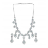 Generic Women's Brass Silver Plated Necklace set (Turquoise)