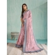 Generic Women's Silk Blend Printed Saree With Unstitched Blouse 5.5Mtr (Pink)