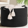 Generic Cotton Basket 14x12 Inch Storage Basket For Clothes With Out Lid (Black) Generic Cotton Basket 14x12 Inch Storage Basket For Clothes With Out Lid (Black)