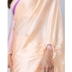 Generic Women's Soft Crepe Silk Printed Ready To Wear Saree With Unstitched Blouse 5.5Mtr (Beige)