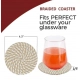 Generic Cotton Rope Drink Coasters 6 Pcs Set (Beige-White) Generic Cotton Rope Drink Coasters 6 Pcs Set (Beige-White)
