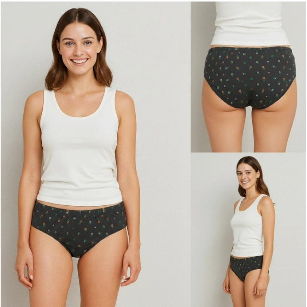 Generic Pack of_12 Women's Cotton Printed Hipster Panty (Multicolor) Generic Pack of_12 Women's Cotton Printed Hipster Panty (Multicolor)