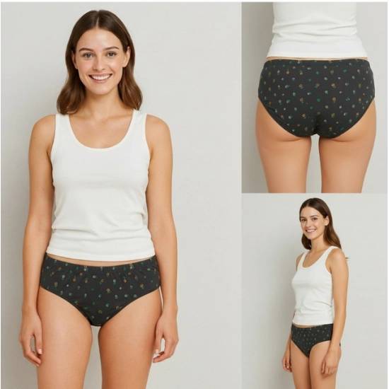 Generic Pack of_12 Women's Cotton Printed Hipster Panty (Multicolor) Generic Pack of_12 Women's Cotton Printed Hipster Panty (Multicolor)