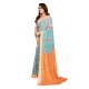 Generic Women's Georgette Printed Saree With Unstitched Blouse 5.5Mtr (Light Blue) Generic Women's Georgette Printed Saree With Unstitched Blouse 5.5Mtr (Light Blue)