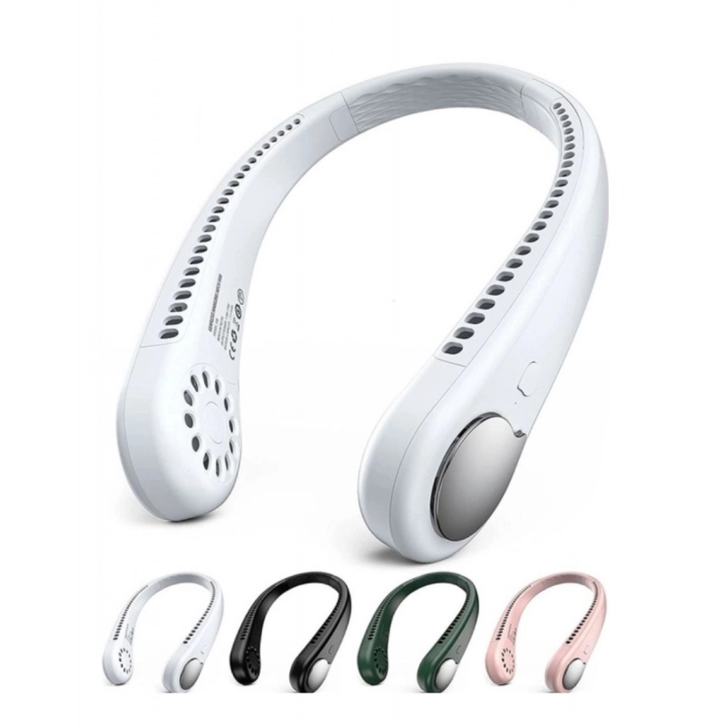 Generic Plastic USB Rechargeable Wearable Neck Fan (Single Piece)