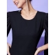 Generic Women's Polyeter Solid Cape Sleeve Jumpsuit (Black) Generic Women's Polyeter Solid Cape Sleeve Jumpsuit (Black)