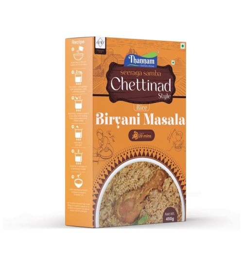 Generic Thannam Chettinadu Biryani Masala Powder With Rice (450GM)