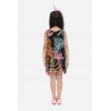 Generic Girl's Chiffon Ruffled Sleeveless Dress (Black) Generic Girl's Chiffon Ruffled Sleeveless Dress (Black)