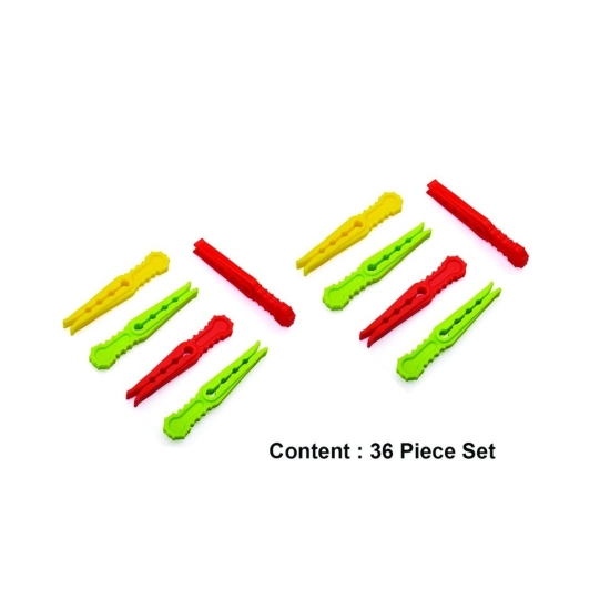 Generic Pack of 4_Cloth Hanger Clips 36Pcs set – Multi-Purpose Clothes Pegs (Color: Assorted ) Generic Pack of 4_Cloth Hanger Clips 36Pcs set – Multi-Purpose Clothes Pegs (Color: Assorted )